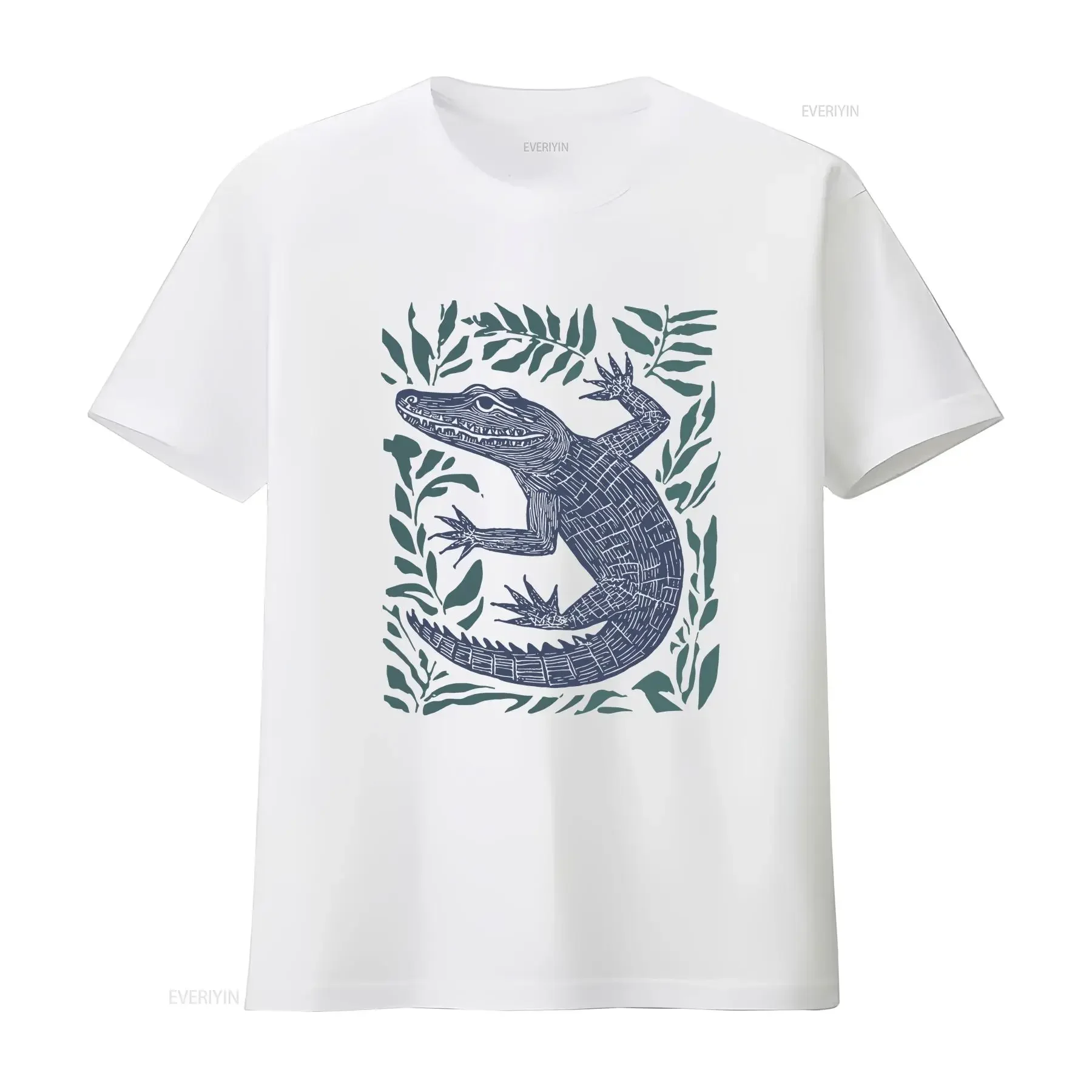 Alligator T Shirt Nature Reptile vintage Washed Unisex homme Stylish Versatile Breathable fashion designer clothes Comfortable