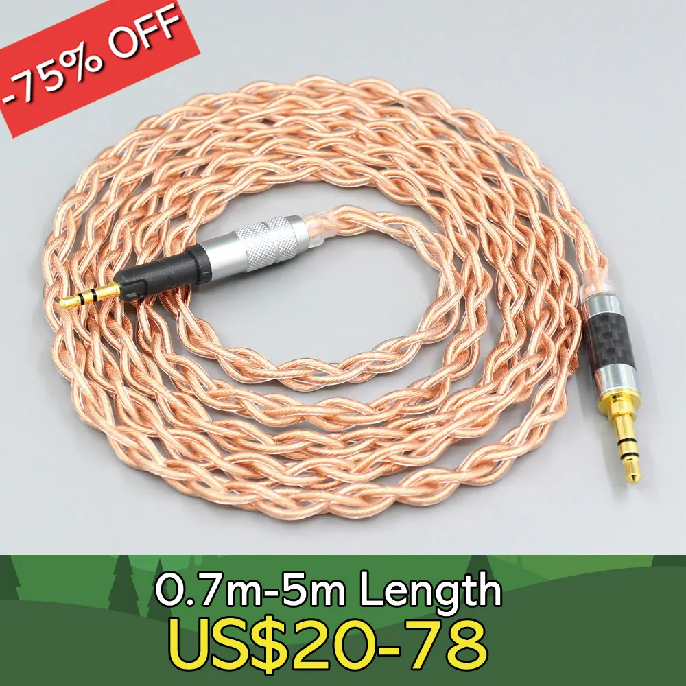 

4 Core 1.7mm Litz HiFi-OFC Earphone Braided Cable For Audio Technica ATH-M50x ATH-M40x ATH-M70x ATH-M60x LN008102