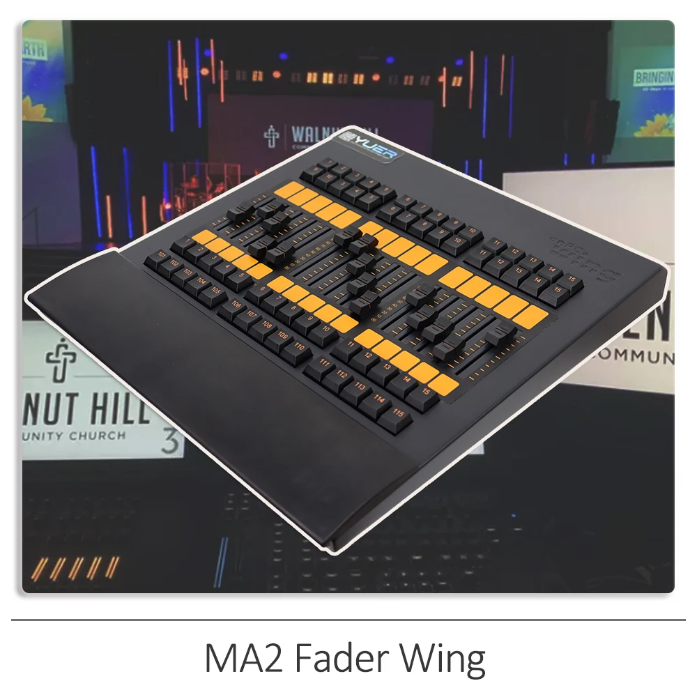 Fader Wing Console DJ Stage Lighting Controller For Control LED Moivng Head Light DMX512 2048 Parameters Disco Party Command MA