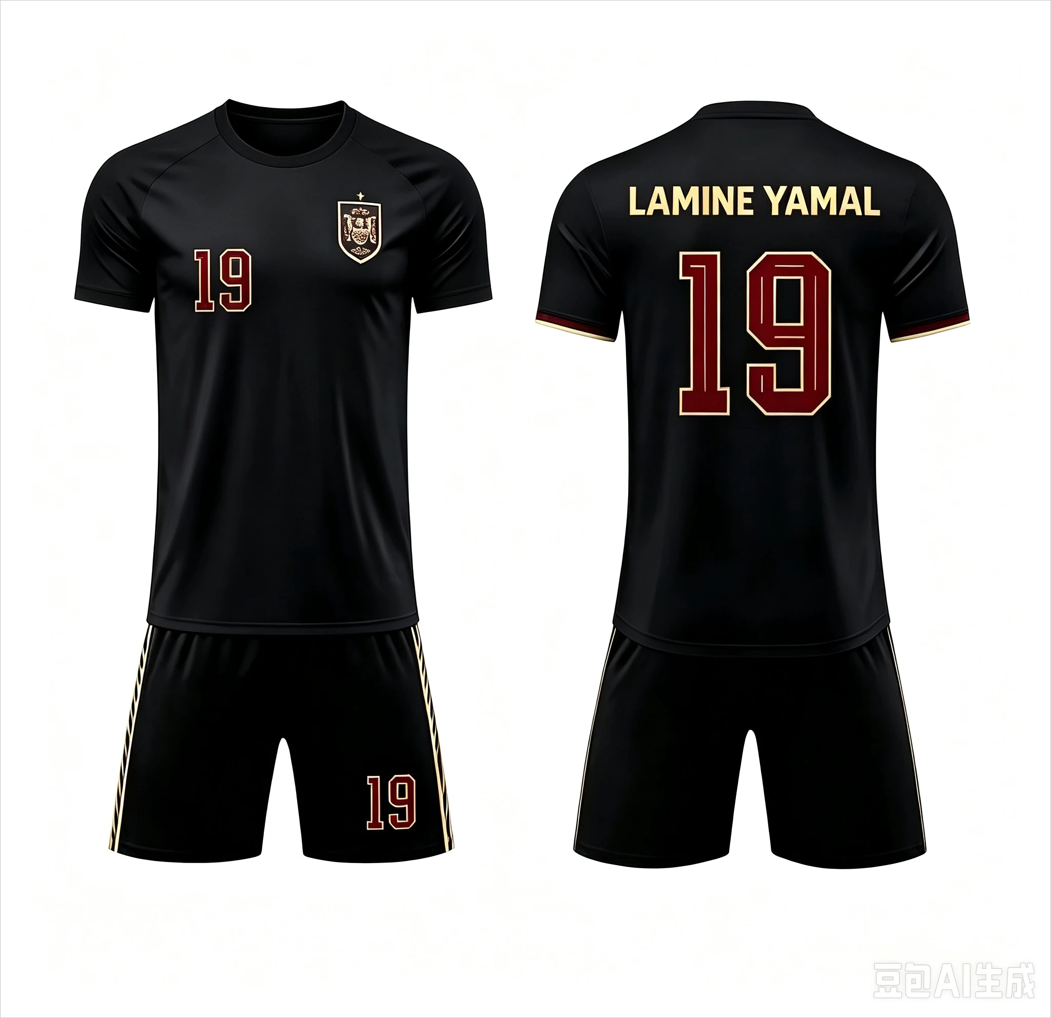 2026 Special Yamal 19 Voetbalshirt & Shorts Set, losse top verkrijgbaar, 2-delige outfit voor Spanje fans, zomer, voor mannen, vrouwen en kinderen