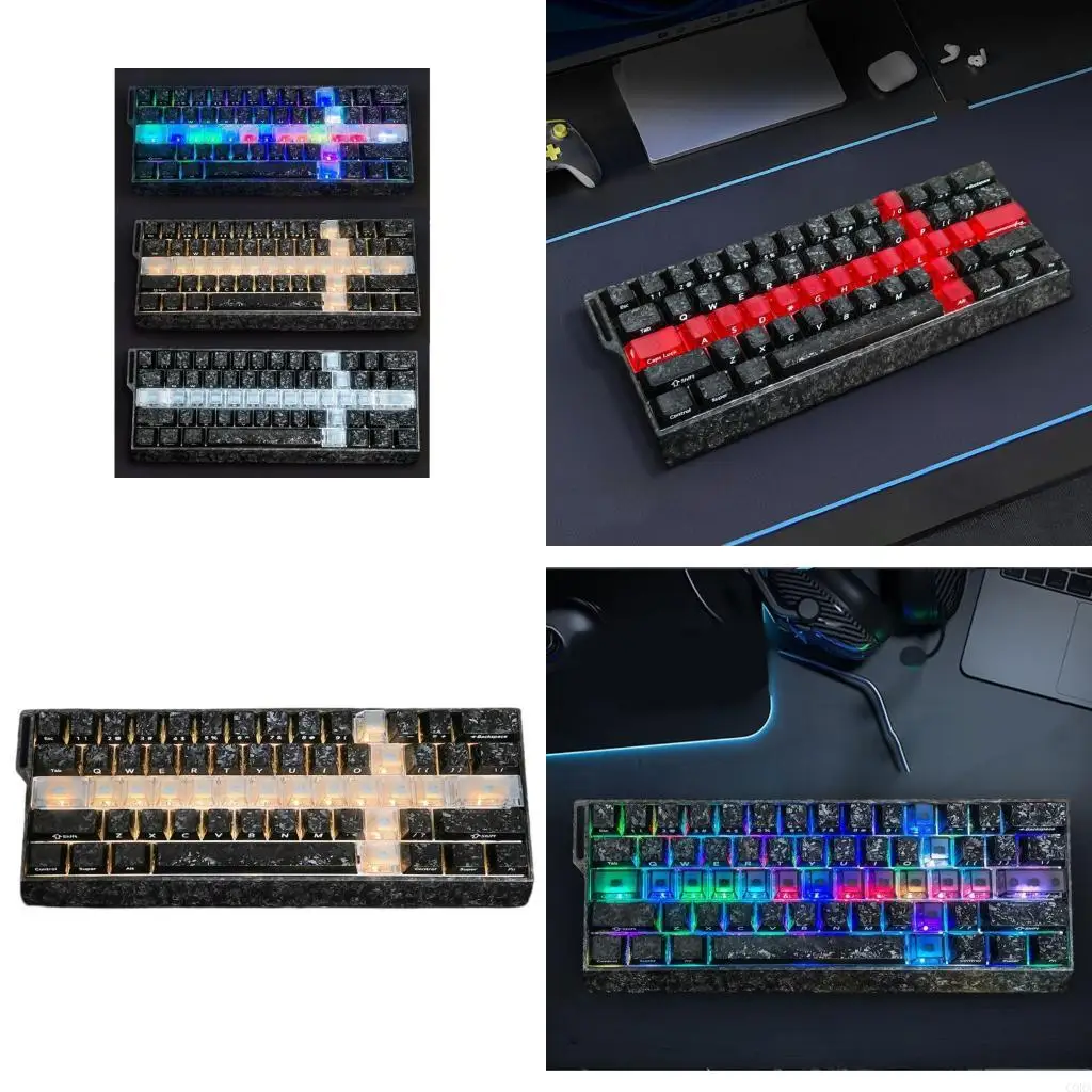 

CORA Transparency Foggy Design 19 Piece Keycap Set Keyboards Keycaps Multiple Color