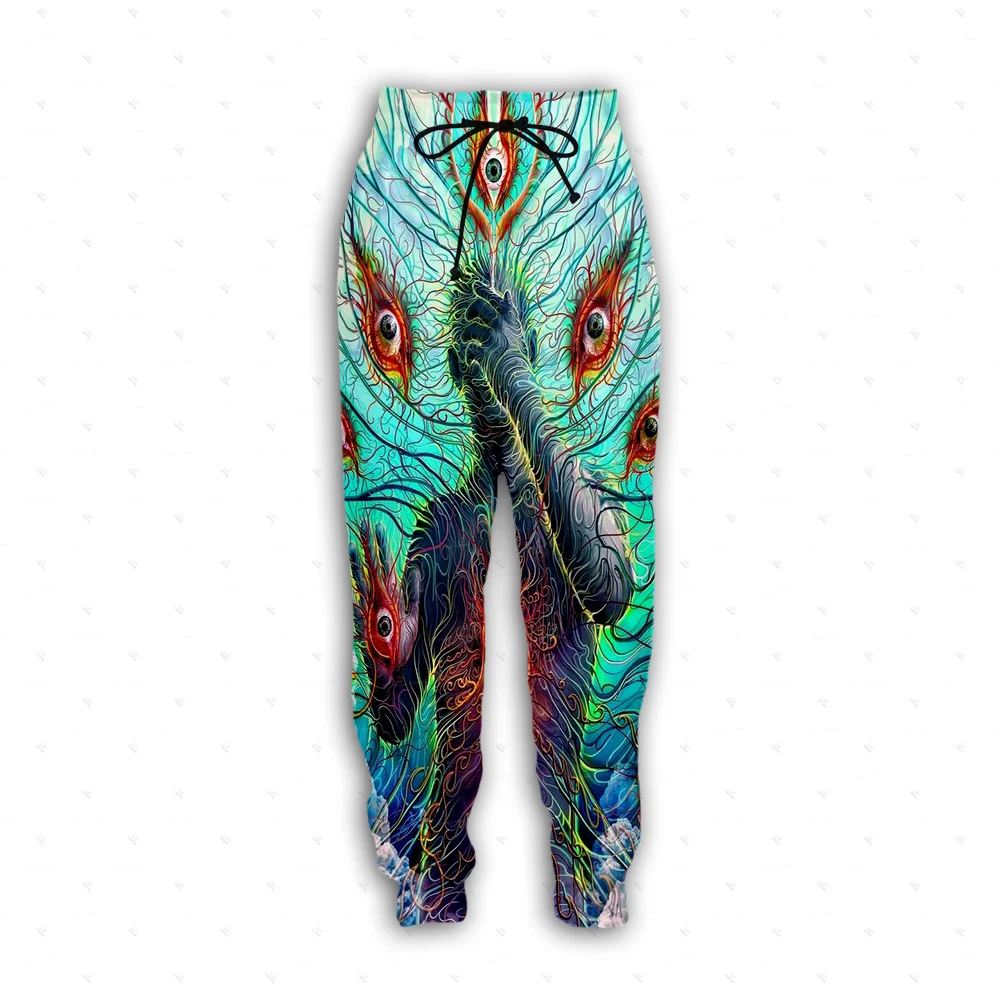 

NewFashion Trippy Psychedelic Mandala Colorful Tattoo Vintage Harajuku Sweatpants 3DPrint Casual Joggers Pants Funny Trousers A4