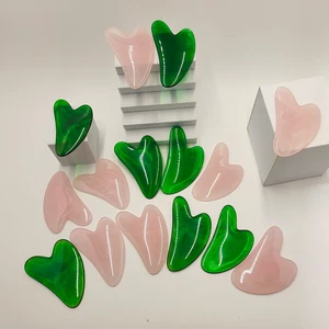 Guar Resin muss Massagebrett, Gesichtshautwerkzeuge, Gesichtsmassaguer, Face Back Body Spa Hals Scrapers, 1PC 8 Hauptverkaufskratzer - №1