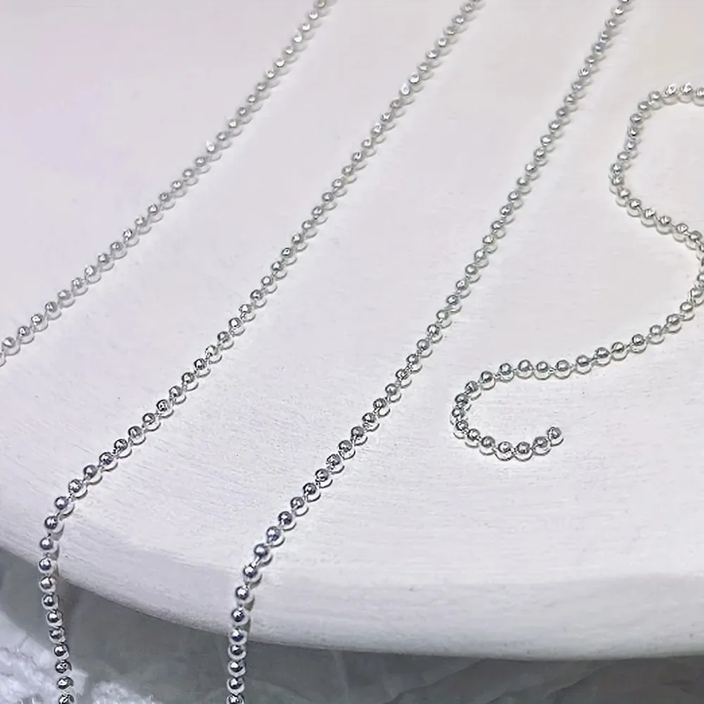 Micro Bead Chain Nail Art Decoration Silver Gold Ball Chain Stylish Manicure Accessory Odorless for Hand And Feet Care