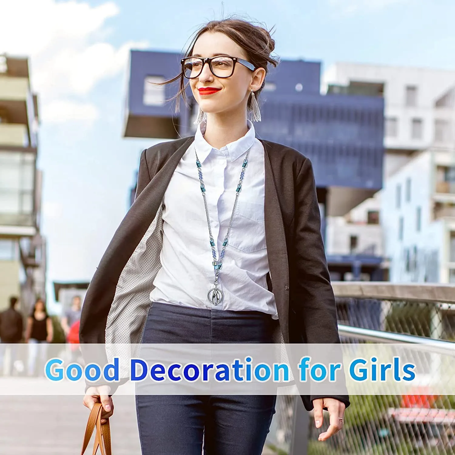 3 Pcs Retractable Badge Reels Lanyard with Name Card ID Holder for Beaded Badge Lanyard Necklace