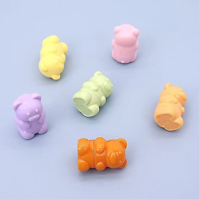 Mini pinceaux de maquillage en silicone pour baume Jules, pinceaux anti-cernes, dessin animé, pinceau angle, brillant