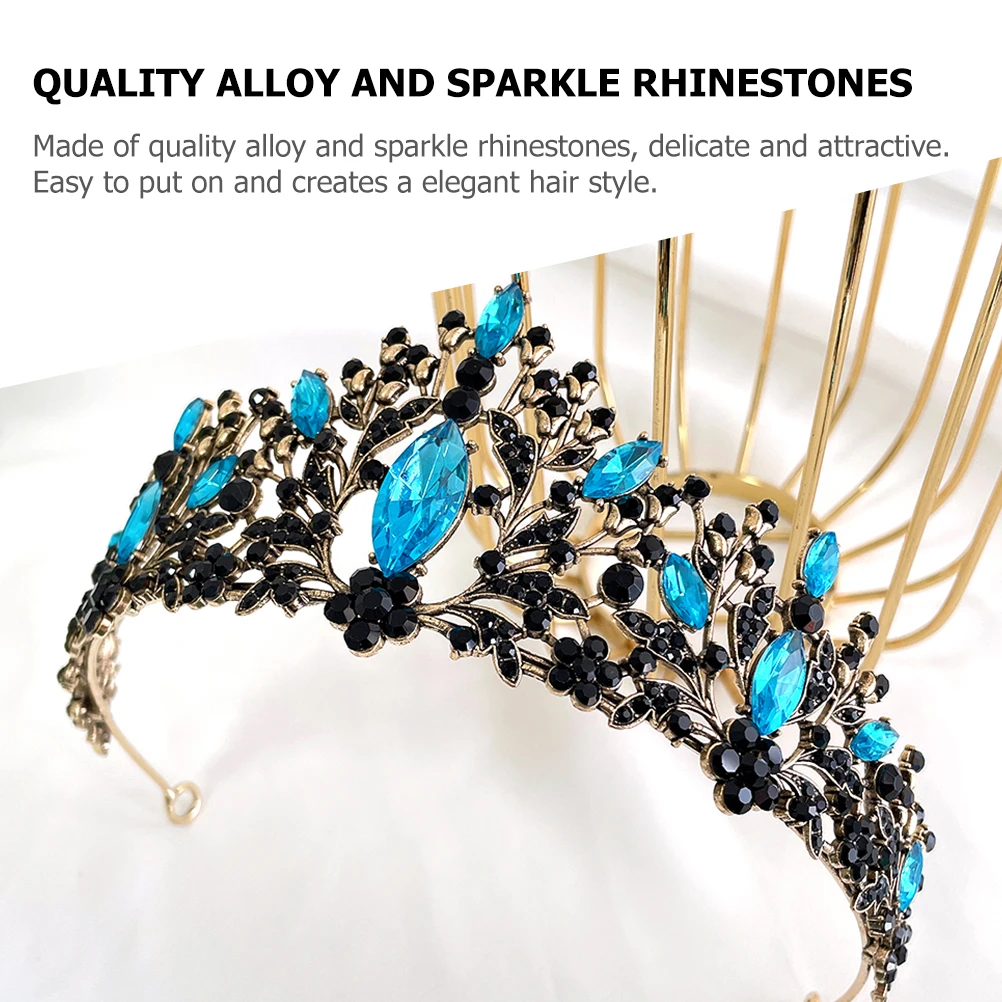 

Zinc Alloy Wedding Bridal Rhinestone Crown Tiara for Party Prom Banquet Hair Accessories Women Tiaras Wedding Bridal Tiara