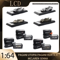 LCD 1:64 Pagani Utopian Huaya R McLaren Senna 2025 HOBBY EXPO CHINA EXCLUSIVE Alloy Premium Diecast Vehicle Model