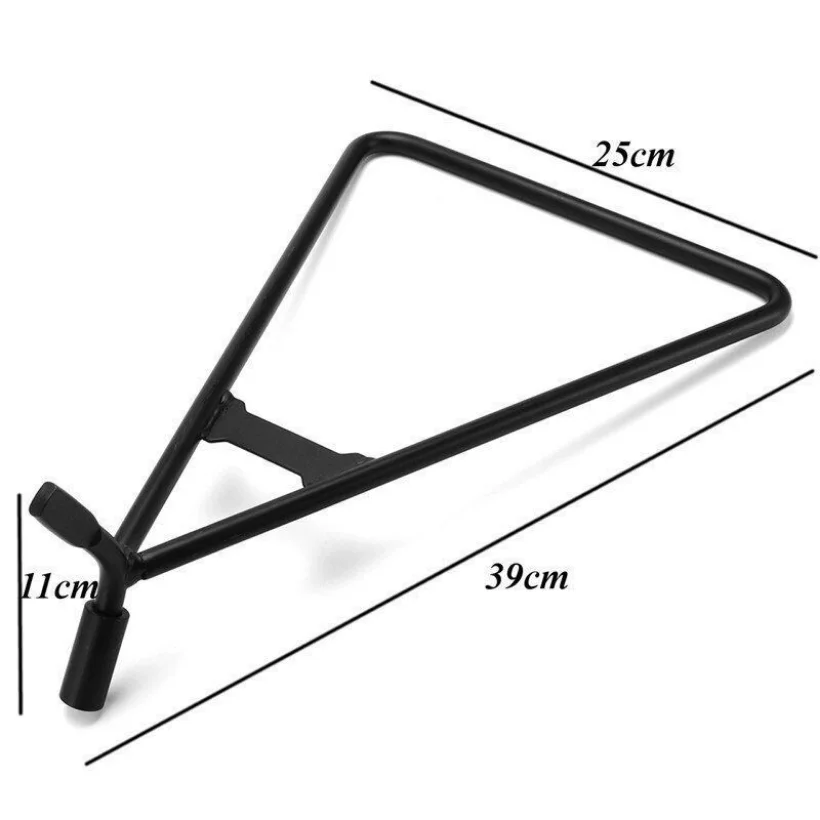 1pc Universal Dirt Bike Mx Motocross Kickstand Motorcycle Accessories Black Steel Motorcycle Triangle Side Stand