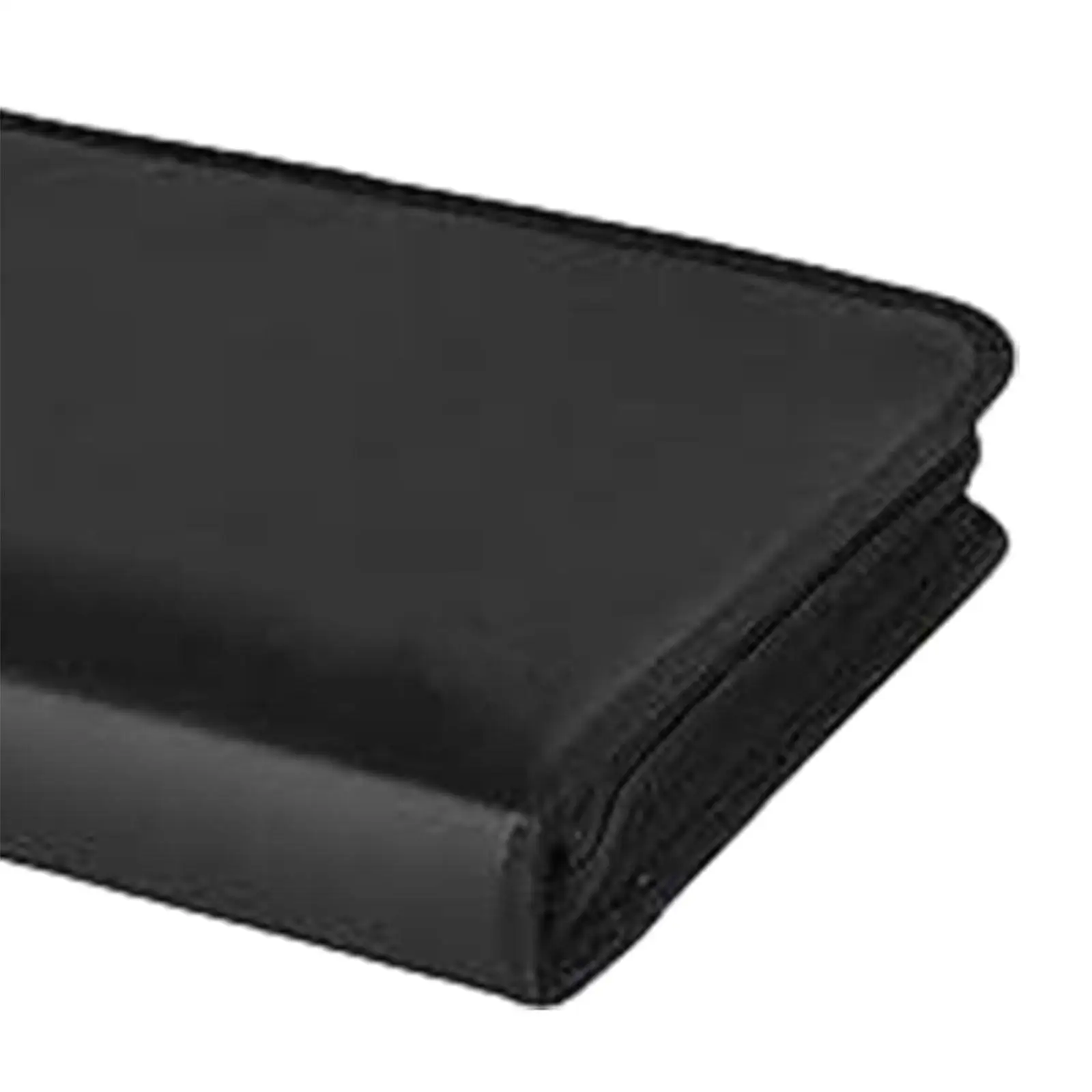 Accordion File Organizer Black Fireproof with Labels Expanding File Folder Portable for Card Bill Receipt Paper Documents School