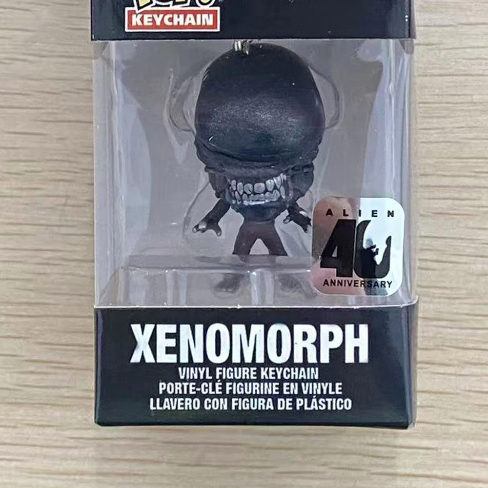 Llavero de bolsillo de películas clásicas, figura de xenomorfo alienígena, modelo de juguete
