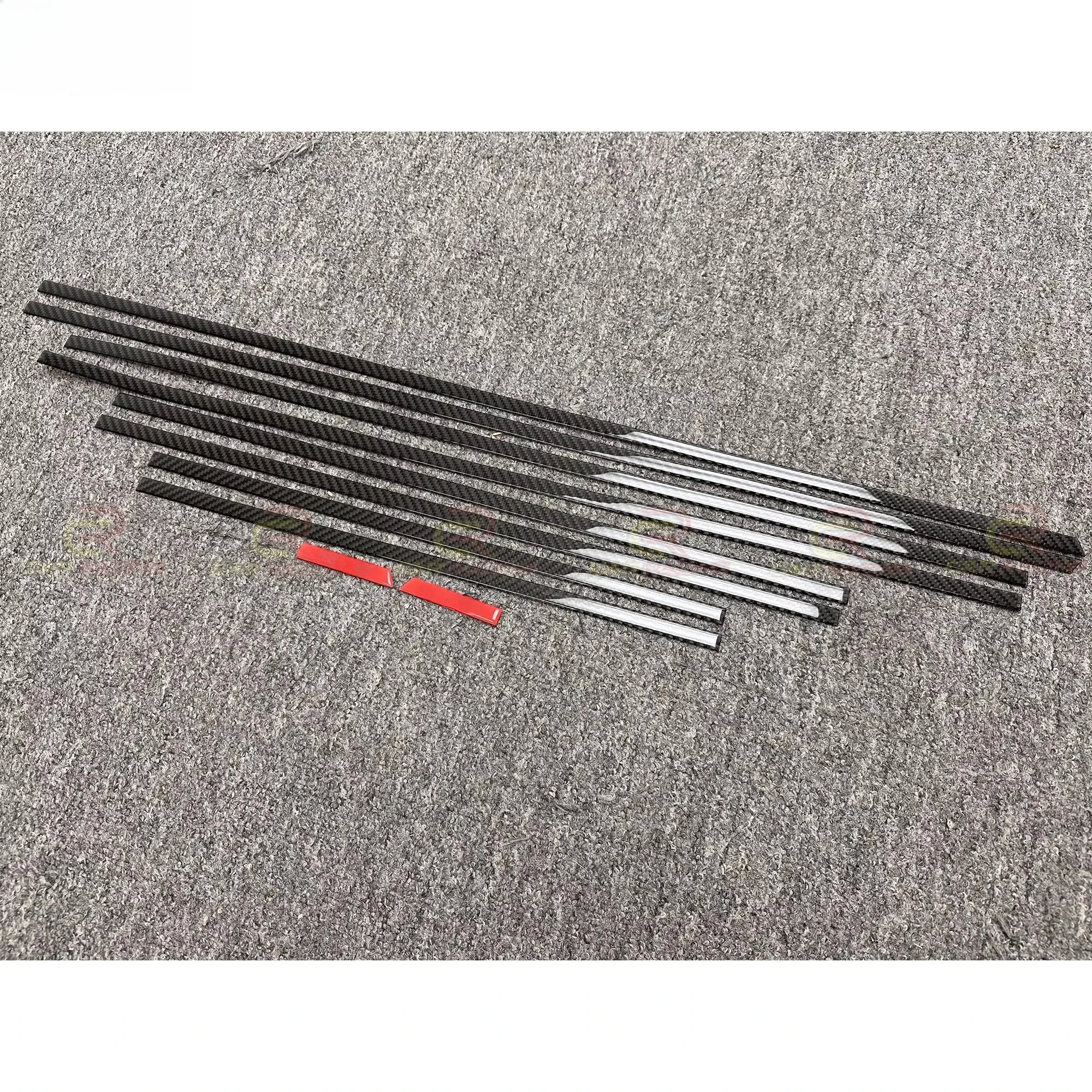 B Style Dry Carbon Fiber Body Side Trims For Mercedes Benz G Wagon W464 G500 G63 2019-2024 Car Door Body Kits Trim Sticker Parts