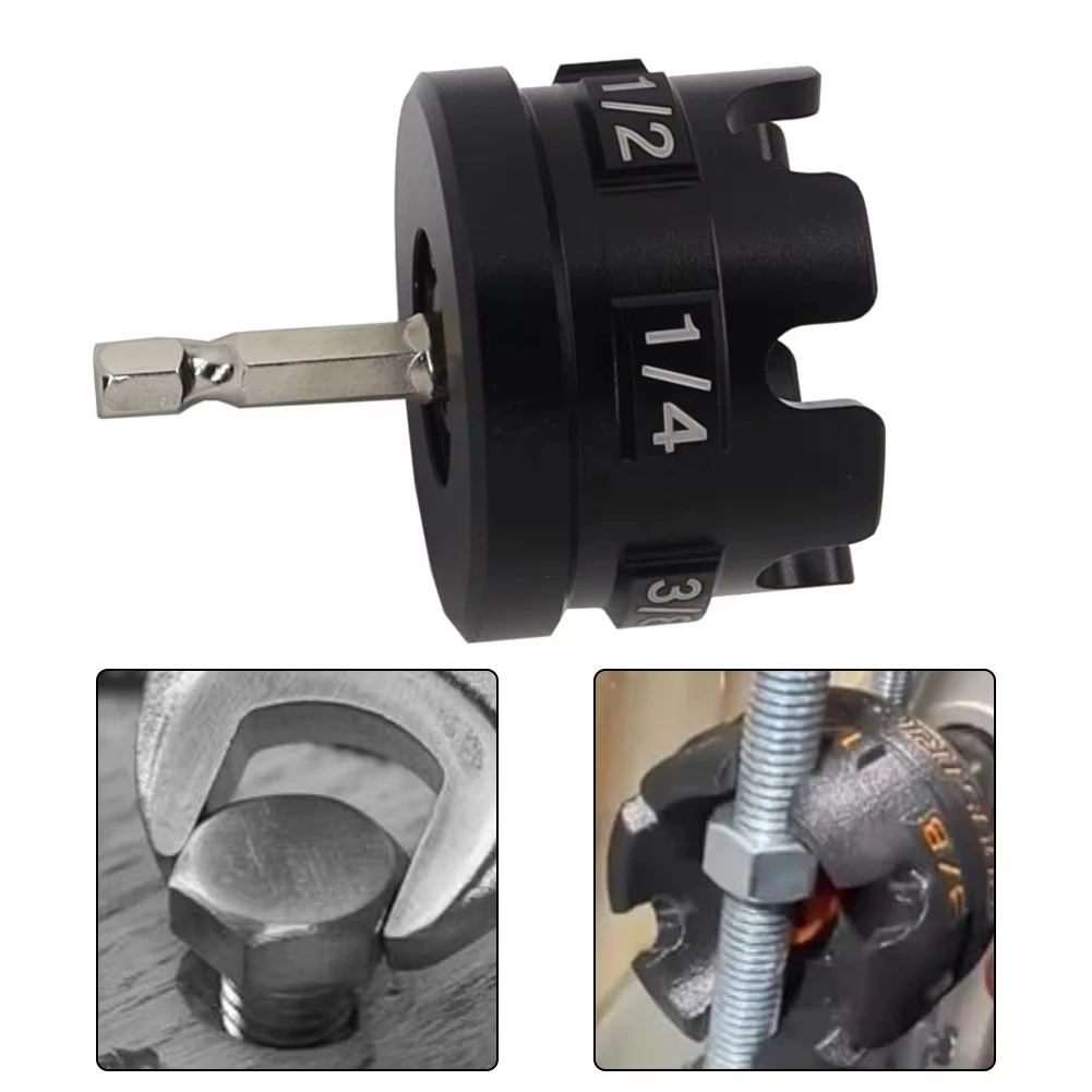 Aluminium Alloy Hex Shank Nut Driver for 1/4", 3/8", and 1/2" Threaded Rods, Fast Nut and Bolt Removal for Conduit Racks, Strut