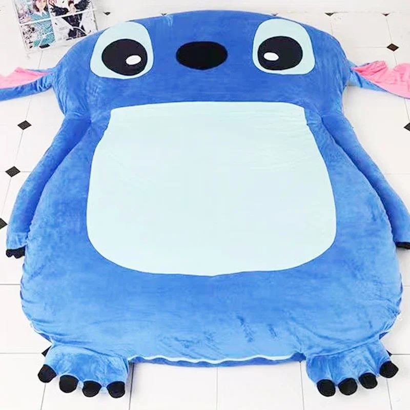 2x1.2m Disney Lilo and Stitch Plush Toys Kawaii Anime Plushie Stich Dolls Semi-finished Leather Holster Pillow Gift for Children