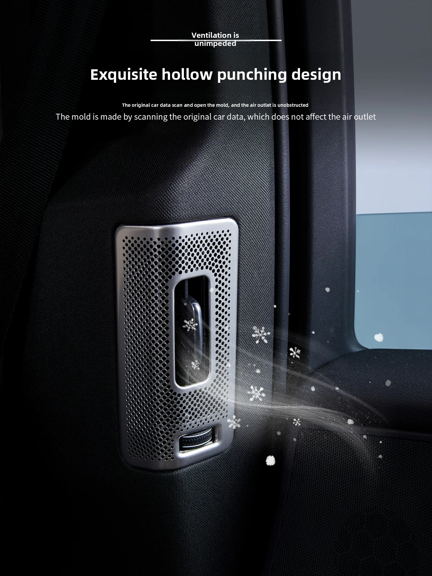 

For Volvo XC60/XC90/S90/V90 rear air conditioner air outlet dust cover on both sides of the air outlet car supplies.2018-2026