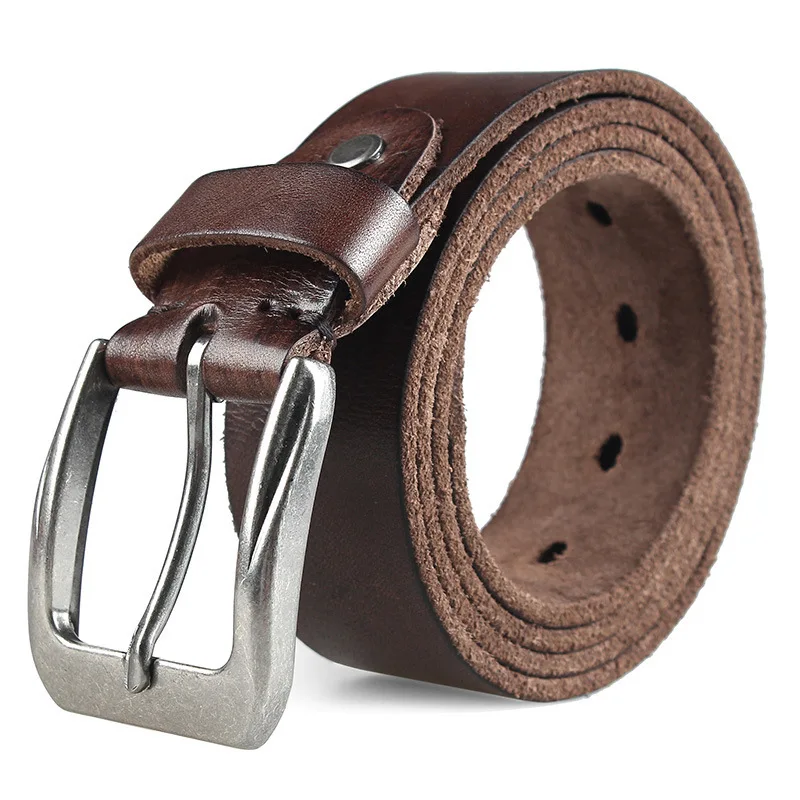 New Cowhide Belt For Men And Women's Tactical Training High-Quality Military Hunting Leather Needle Buckle Anti Slip Pants Belt