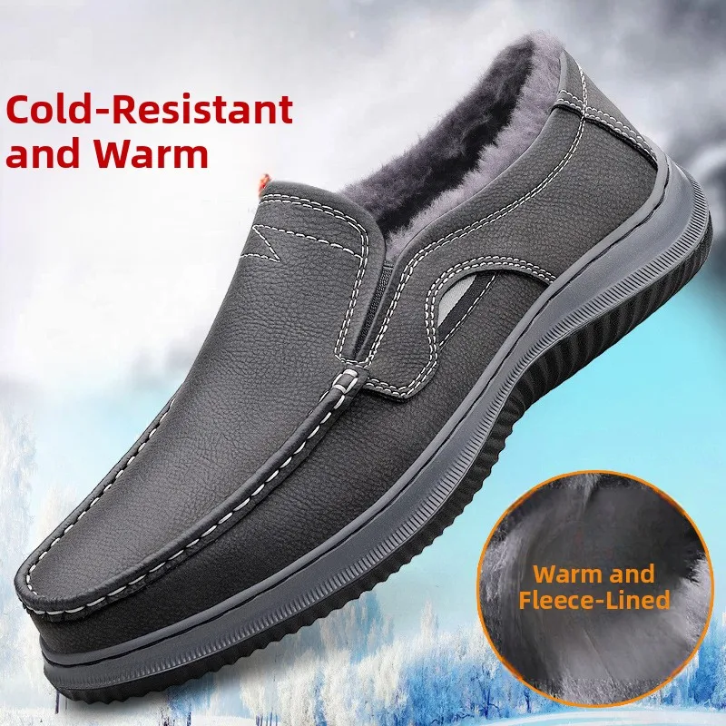 

Large Size Fce Lined Busin Casual Leather oes Men's Thi Bot Formal Work oes All Seasons Dad oes Comfortable ...