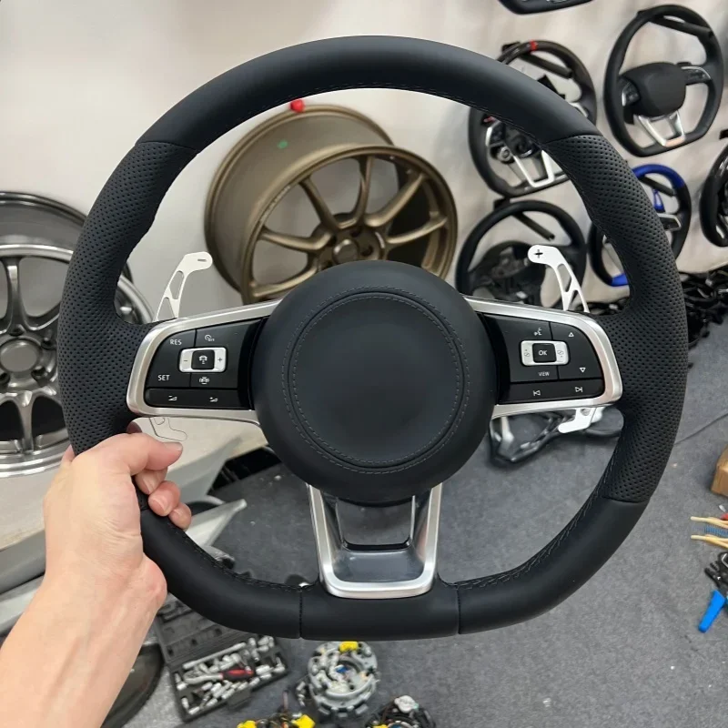 For VW  Rline SteeringWheel R Steering Wheel For Volkswagen VW CC Magotan POLO Golf 6 7 GTI Passat Tiguan Scirocco Accessories