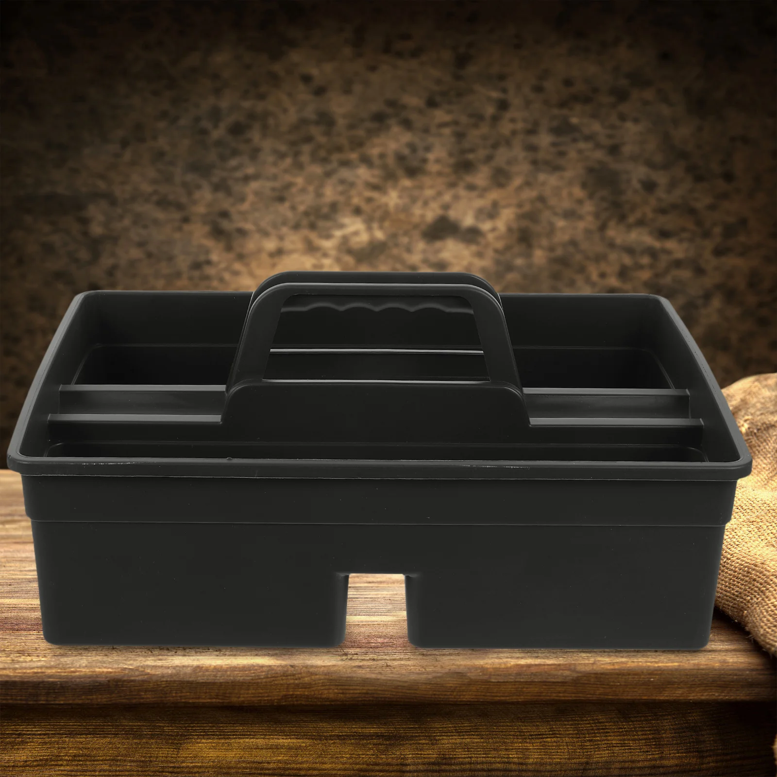 Plastic Basket Molded Handle Compact Design Storage ganizer Multi Purpose Kitchen Supplies Handheld Tool Carrier