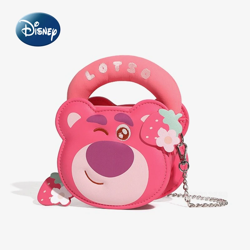 

Disney Strawberry Bear New Mini Girl Shoulder Bag Luxury Brand Fashion Mini Girl Shoulder Crossbody Bag Cartoon Girl Bag