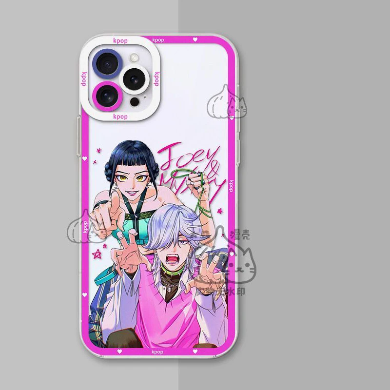 حافظة من السيليكون الشفاف KPop D-Demon H-Hunters لهاتف iPhone 16 E 15 14 11 Pro Max 13 12 Mini XS Max XS X 8 7 Plus غطاء مقاوم للصدمات
