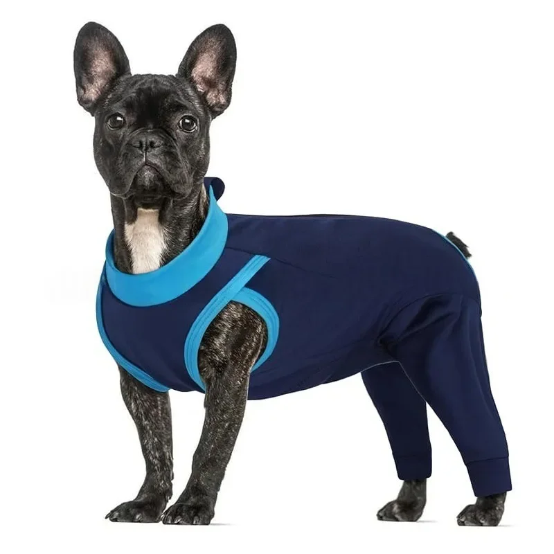 Dog Post Op Suit Comfy Female Male Dogs Spay Neuter Suit Wound Protector, Hind Leg Dog Recovery Surgery Sleeve Pet Medical Shirt