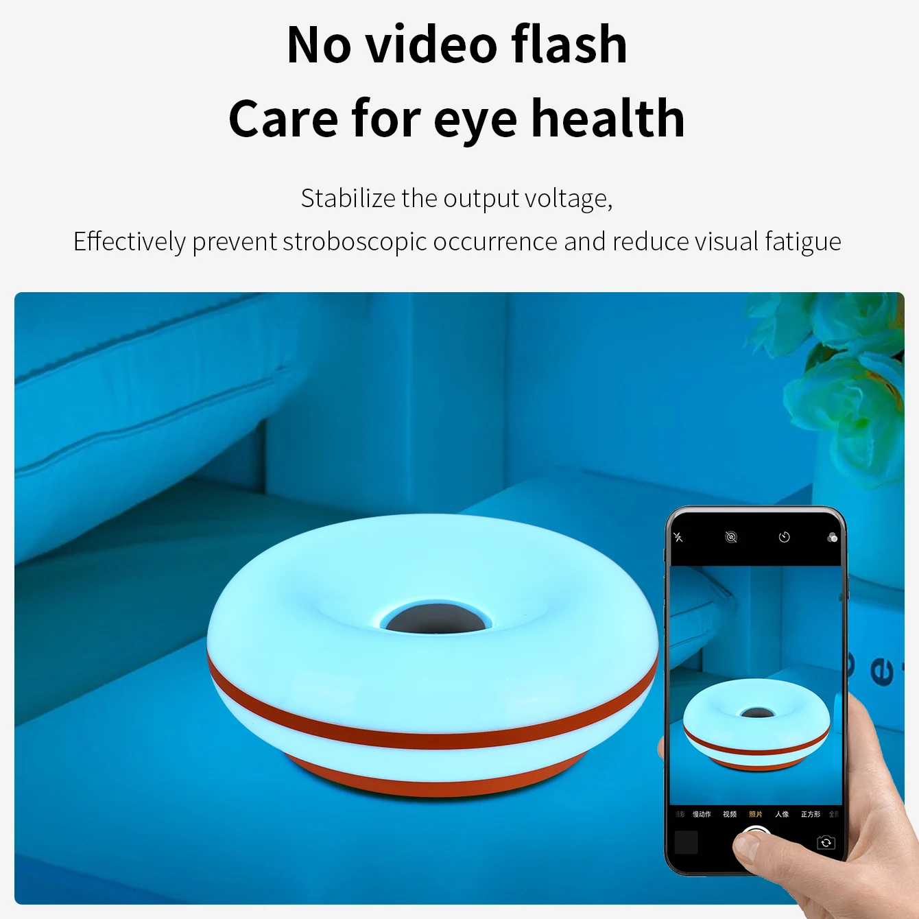USB Plug Doughnut Table Lamp Bedroom Bedside Ambient Light Bauhaus Living Room Dining Room Decorative Light(Not Glass)