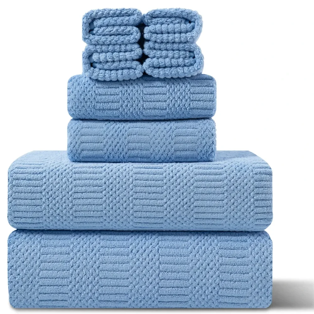 

Oversized Towel Set,High Absorbent Bath Towel Combo with Large Bath Sheets, Hand Towels and Washcloths