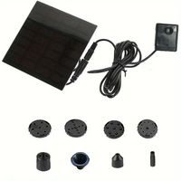 Mini Solar Panel Water Pump 4 Nozzles DIY Solar Fountain Pump 200L/H DC Brushless Solar Water Fountain Indoor