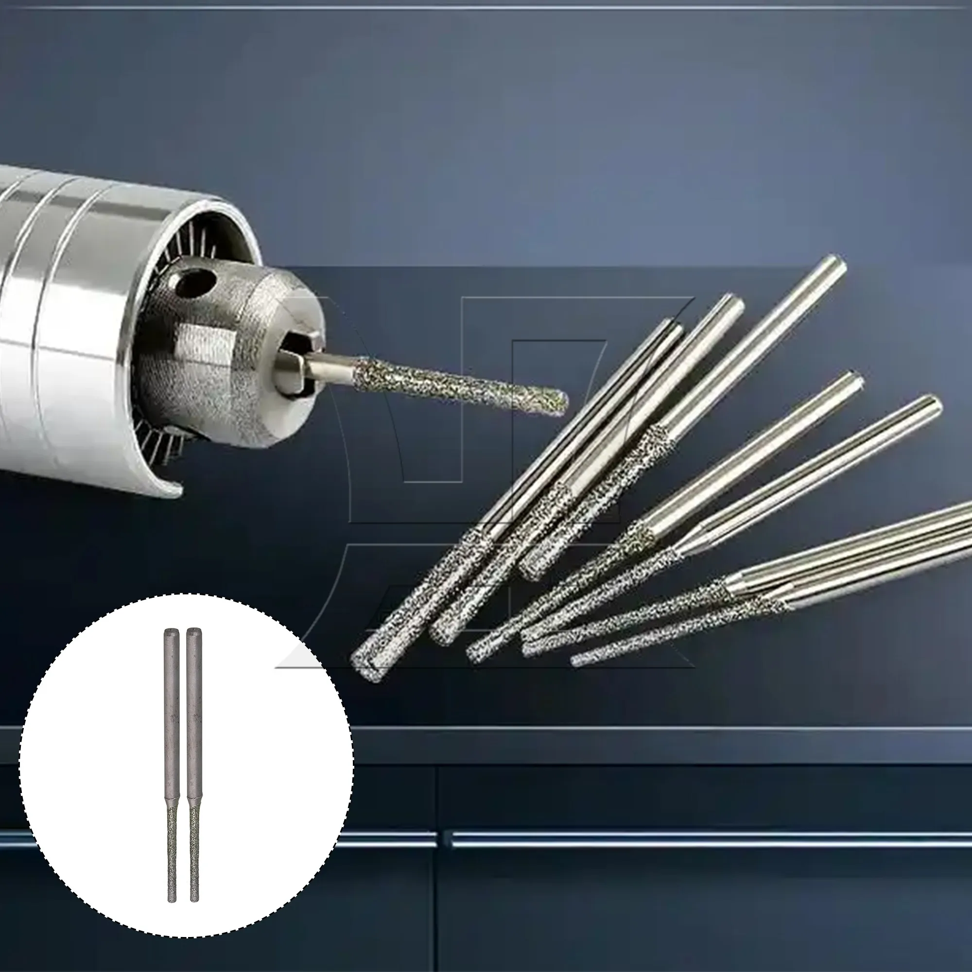 CNBTR 30 個ドリルビットツール 1.5mm 3/32 インチシャンクガラスセラミックタイル大理石用