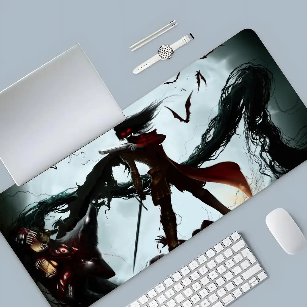 Hellsing Alucard Mouse Pad Cartoon Lockedge Large Gaming Pad Computer Gamer Keyboard Mouse Mat Desk Mousepad for PC Desk Pad