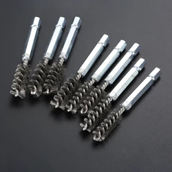 4 pz 9mm/11mm in acciaio inox mazze da Golf testa spazzola Hosel spazzole metalliche strumento di pulizia trapano elettrico spazzola metallica per ferro e legno