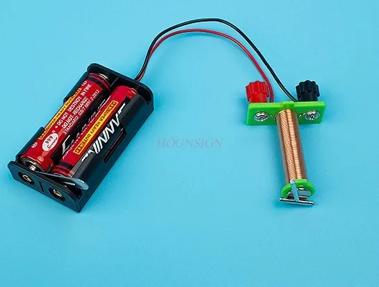 Electromagnet DIY technology small production Jinlongxuan science and education elementary school students physics knowledge