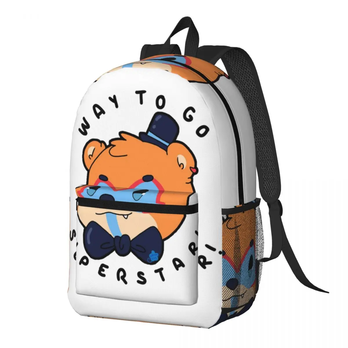 FNAF Security Breach Glamrock Freddy 'superstar' Mochila de gran capacidad, mochila escolar, bolsos de hombro para hombres y mujeres