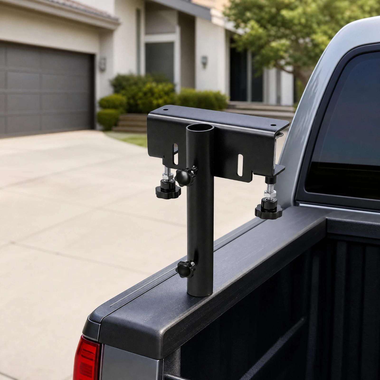 Truck-Bed Flagpole Mounting Bracket Heavy-Duty Pickup Truck Flagpole Bracket with Pole Holder Long-Lasting Anti-Scratch