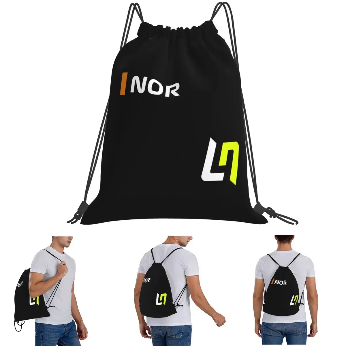 Lando Norris 4 - F1 2024 حقائب ظهر كاجوال محمولة برباط حقيبة رياضية حقائب كتب للطلاب الرجال والنساء