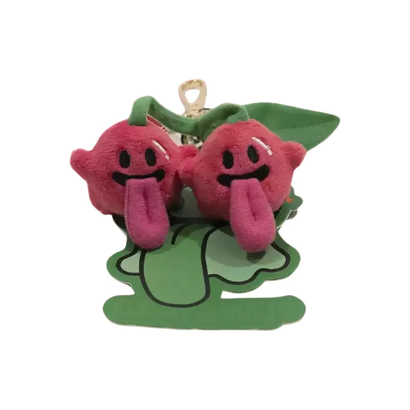 Mini Booghost Cute Ghost 2.0 Burger Volcano Angel Fluff Keychain Furry Toy Plush Keychains Stuffed Soft Animals Collectible