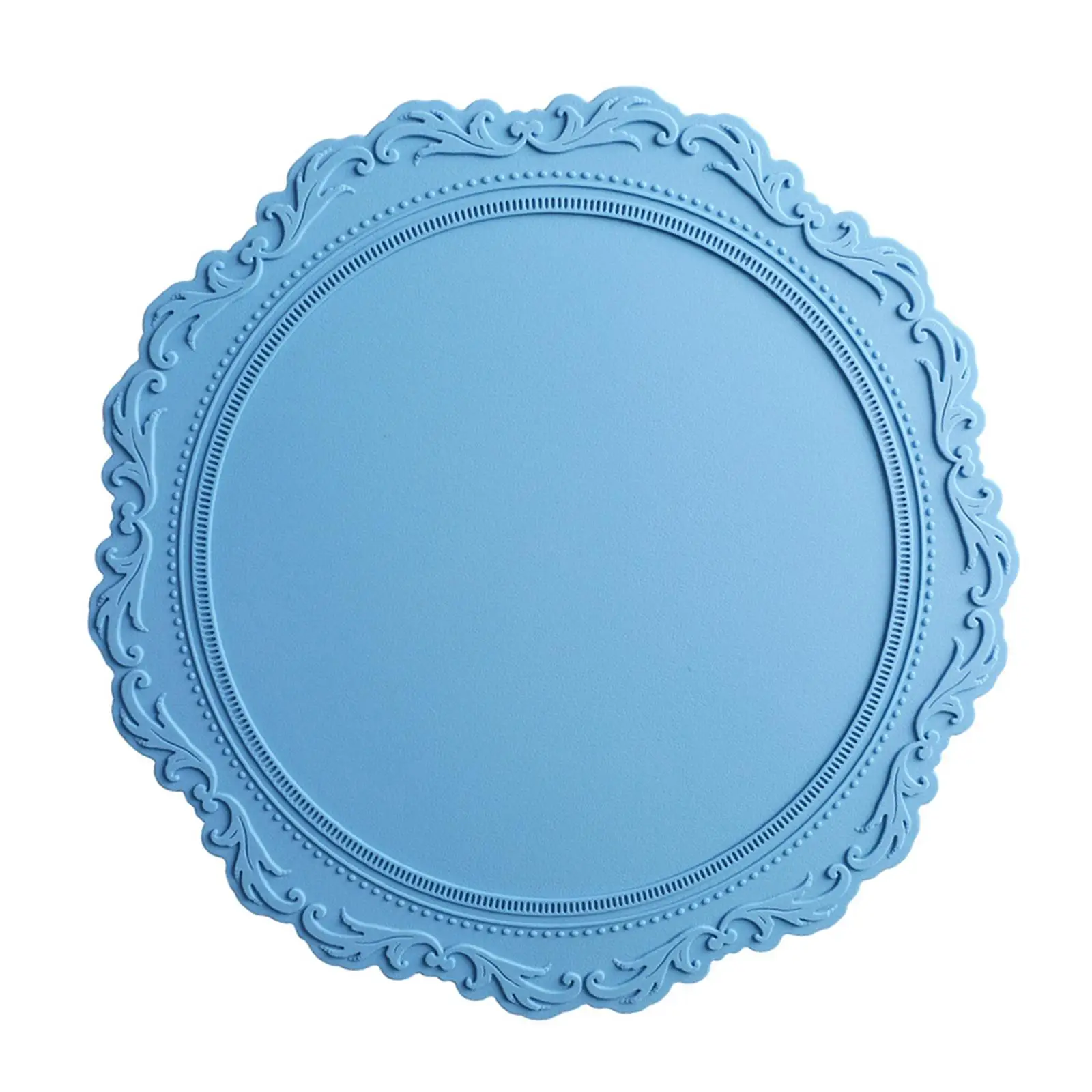 Silicone Place Mats Table Decorative Stain Resistant Mats Coaster Drying Mat for Home Dining Table Hotel Bowl Teapot