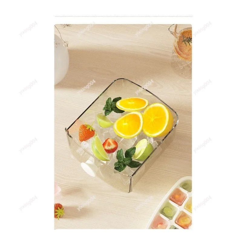 Press Type Ice Cube Maker Food Grade Large Quick Freeze Ice Storage Box
