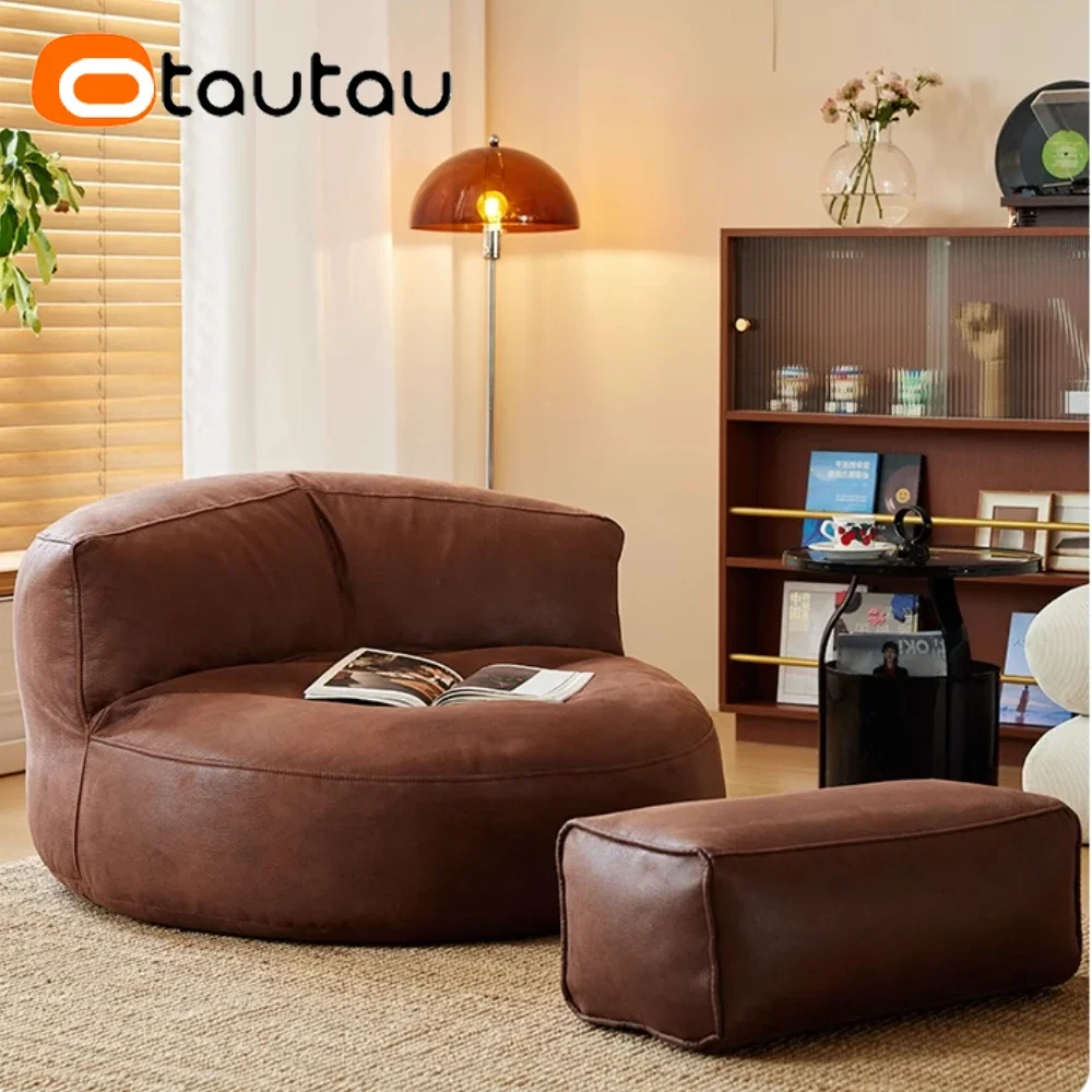 OTAUTAU Faux Leather Bean Bag Cover SF004【No Filler Inside! You Need To Buy Filler By Yourself !】 view 5