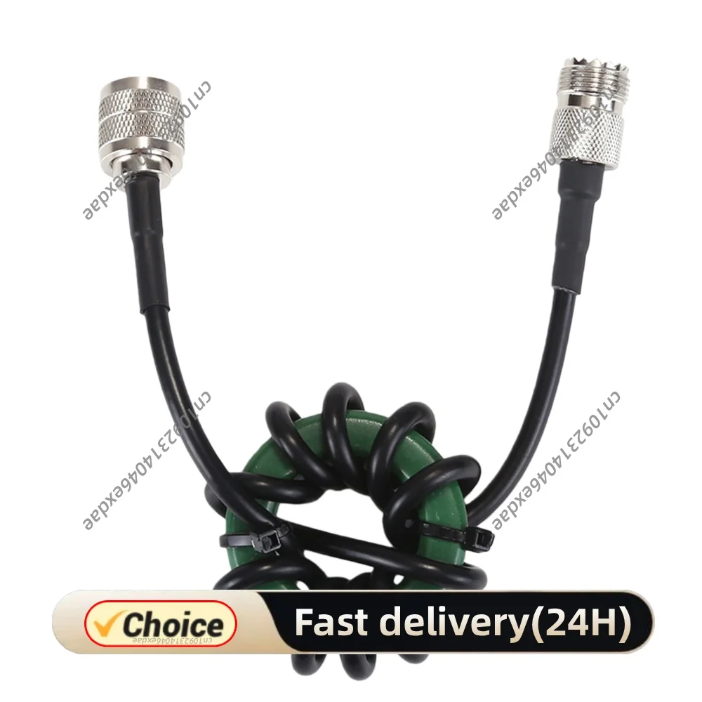1.8-30MHz HF Common Mode Choke Balun 200W Nickel Zinc Ferrite Core for Ham Radio Shortwave Communication Antenna EMI