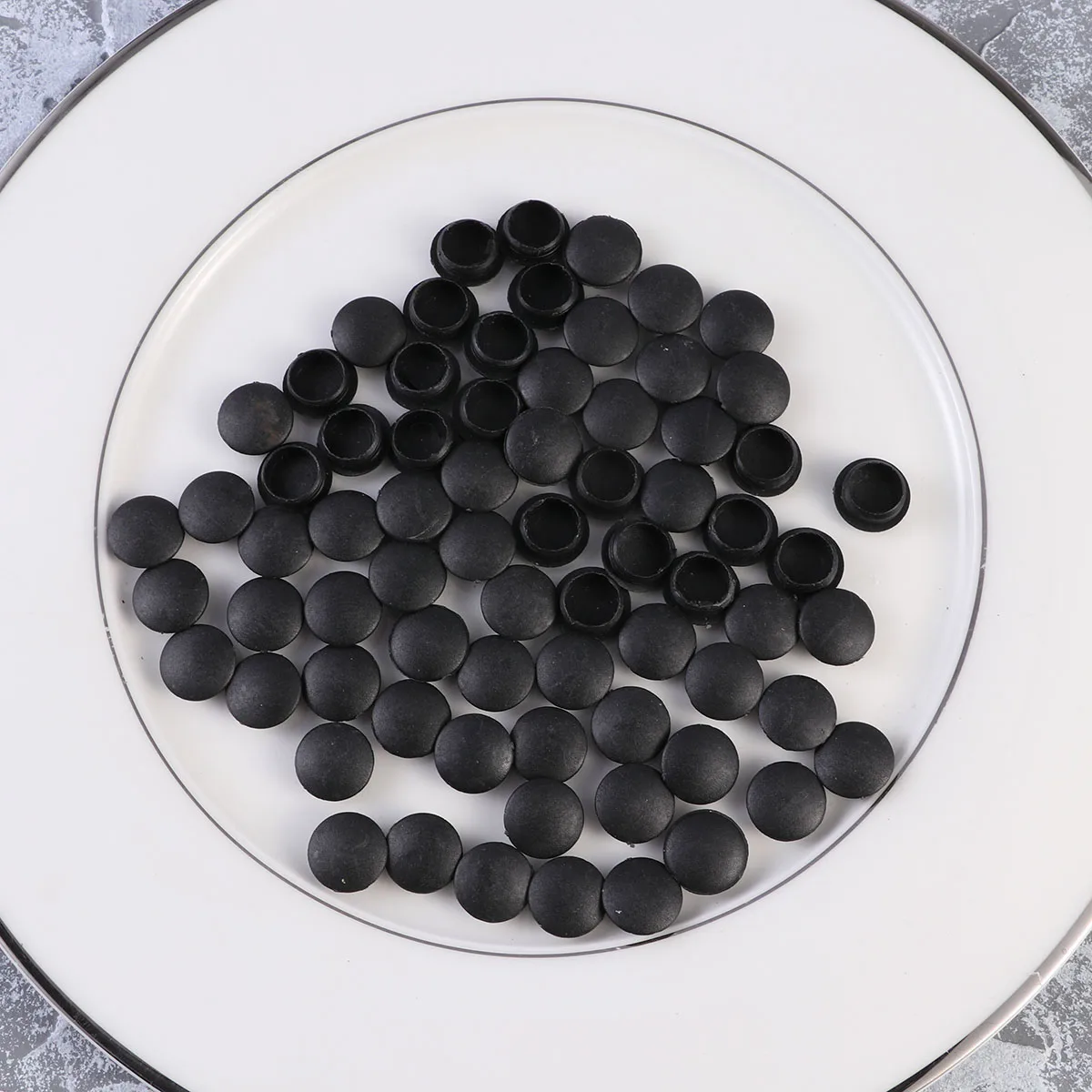 50 قطعة 12 مللي متر غطاء المسمار قبعات المفصلي الزخرفية لخزانة نافذة الباب الأثاث الأبيض المفصلي غطاء ألواح الترباس اخفاء الجوز #3