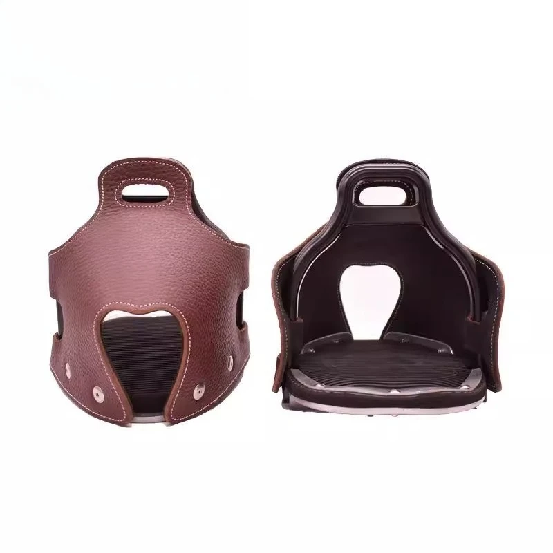 

Equestrian Supplies Full Leather Light Stirrrup Safety Pedal Saddle Accessories