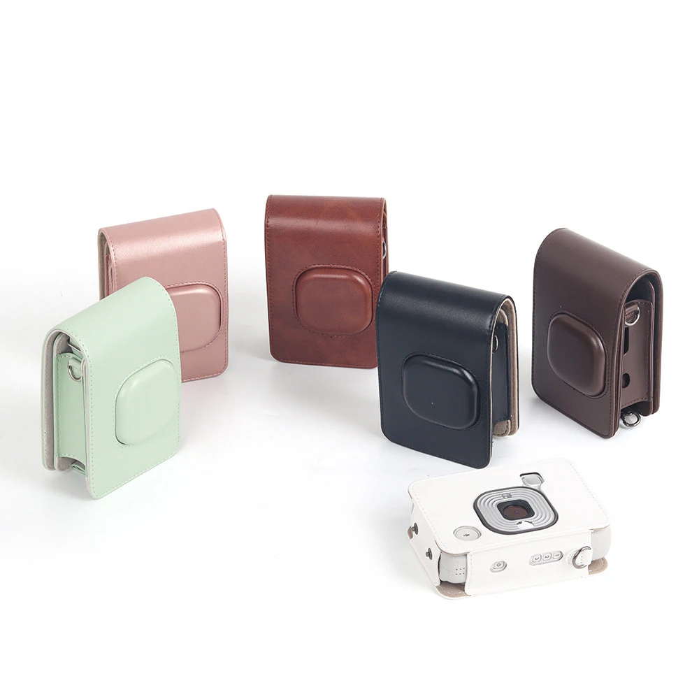 For Fujifilm Instax Mini Liplay Hybird Instant Film Camera Accessories Case PU Leather Retro Cover Shoulder Camera Bags