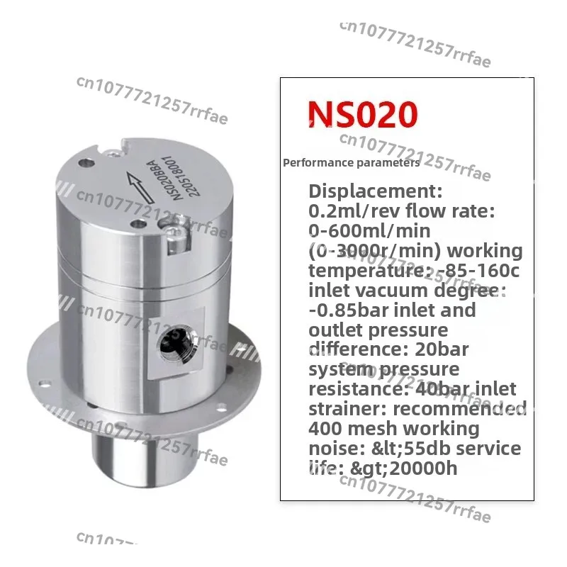 0.2Cc/r 316L Stainless Steel Micro Magnetic Drive Gear Pump High Performance Industrial Grade Self-priming Oil Pump Water Pump