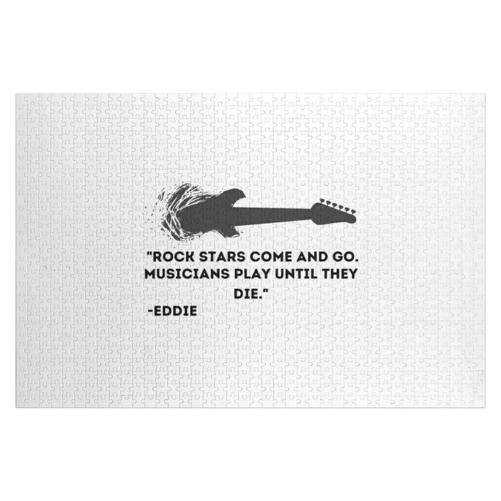 

Eddie Van Halen guitar quote Jigsaw Puzzle Custom Child Customized Picture Personalized Gift Ideas Toys For Children Puzzle