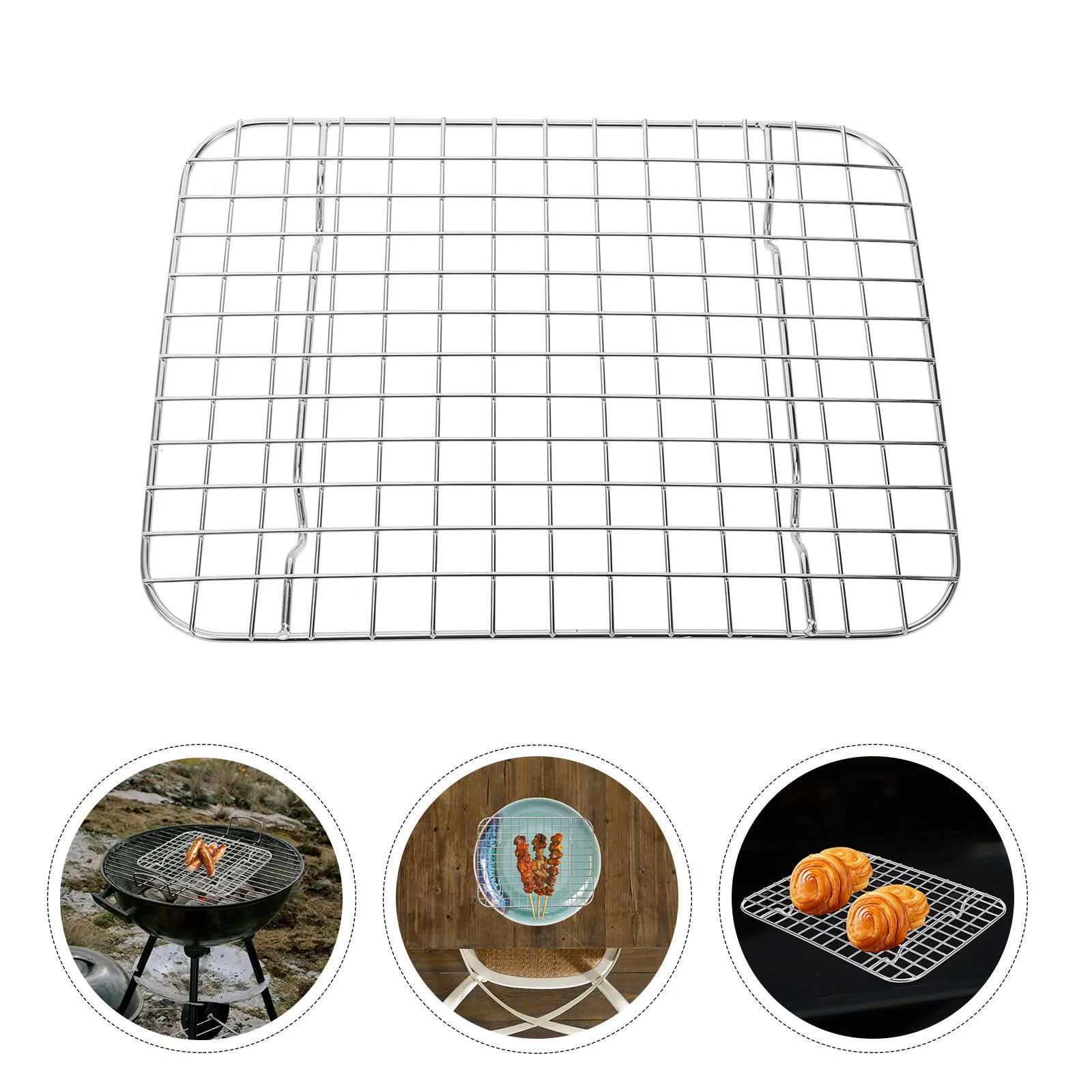 

Cooling Baking Rack Barbecue Stainless Steel Grill Racks for Tool Cake Cooking and