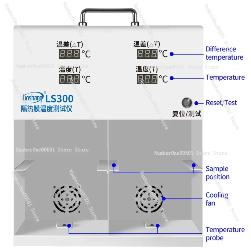 LS300 Automotive Window Tint Meter Thermal Insulation Demonstration Temperature Measurement Solar Film Window