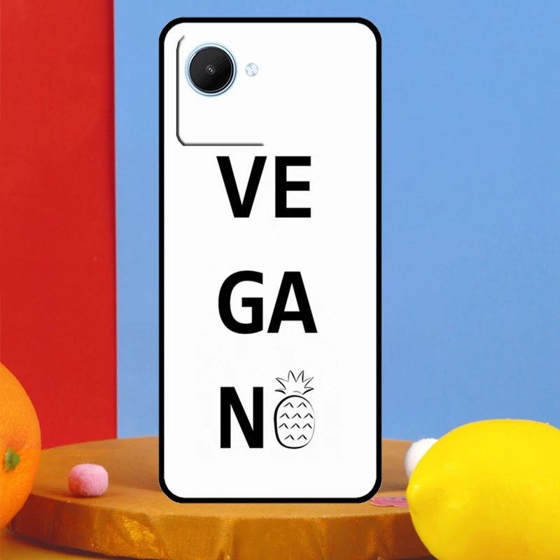 LOVE VEGGIE Vegetarian Quotes VEGAN For Realme GT Neo 5 6 9 10 11 12 Pro Plus C11 C25 C21Y C30 C31 C33 C35 C51 C53 C55 C67 Case