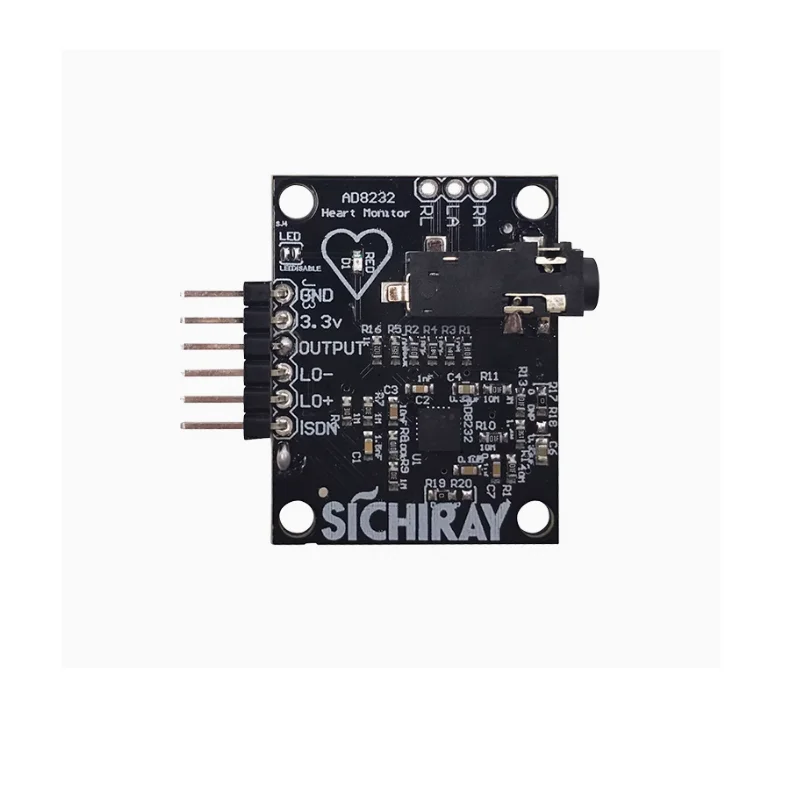 AD8232 sensor pulse and heart rate acquisition module analog measurement detection microcontroller